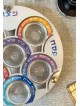 צלחת סדר פסח אמנותית בסגנון כפול - פופ ארט , סדר אלומיניום Pl